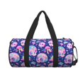 thumbnail image 2 of Fotbe colorful Skull mushroom rainbow Pattern Foldable Sports Gym Bag with Wet Dry Pocket, Ultralight Travel Bag, Large Capacity Duffel Bag, Splash Proof Carry on Bag, Overnight Bag, Weekender Bag, 2 of 8