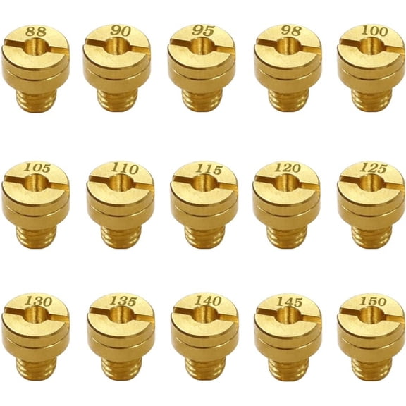 15 Carburetor Main Jet Kit for Mikuni VM22/24/26/30 125/150/200/250cc #88-150 New