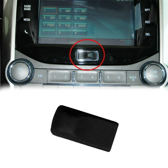 Furulu 1Pc Navigation Screen Button Decorative Switch Cover For Chevrolet Malibu 12-14