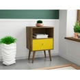 thumbnail image 2 of Liberty Mid-Century Modern Nightstand 1.0 with 1 Cubby Space and 1 Drawer with Solid Wood Legs, 2 of 3