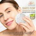 thumbnail image 5 of Organic Konjac Facial Sponge – Simply White | Gentle Exfoliating Scrubbie for Sensitive Skin | Plant-Based, Vegan, Biodegradable, Daily Pore Cleanser, 5 of 6