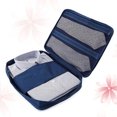 thumbnail image 4 of GOOHOCHY Bolsa organizadora de viaje multifuncional, impermeable, de moda, color azul marino, portátil, para camisas, corbatas, ropa, 4 of 8