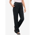 thumbnail image 2 of Woman Within Plus Size Tall Perfect Back-Elastic Gap-Free Straight-Leg Cotton Jeans, 2 of 6
