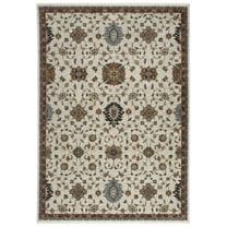Oriental Weavers Aberdeen Area Rug - 751W1 - 9'10" x 12'10" - in Ivory/ Multi - Vintage Inspired, Stain Resistant, Family and Pet Friendly , Family, Dining, Living Room Rug