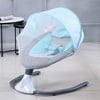 Electric Baby Swing Seat Baby Motorized Portable Swing Portable Infant Rocker,Bluetooth Music Speaker with12 Preset Lullabies and 4 Speeds, Remote ControlBlue