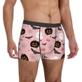 thumbnail image 5 of Men's Boxer Briefs, halloween_pattern_01 Soft Comfy Mens Underwear Boxer Briefs Breathable With Widen Waist, 5 of 7