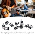 thumbnail image 4 of 10PCS Guitar Strap Lock Buttons, Mushroom Style Metal End Pins With Screw For Electric Guitar Bass Ukulele, 4 of 8