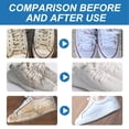 thumbnail image 4 of Crema de Limpija de Zapatos, Crema de Limpieza de Zapatos Blancos 2pcs 100g iluminar Multipósito con esponja para Zapatillas, 4 of 7