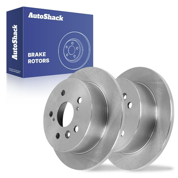 AutoShack Rear Solid Brake Rotors 2-PC Set Replacement for 2005-2007 Toyota Avalon 2004-2008 Toyota Solara 2004-2006 Lexus ES330 2002-2003 Lexus ES300 10.59" (268.9 mm)