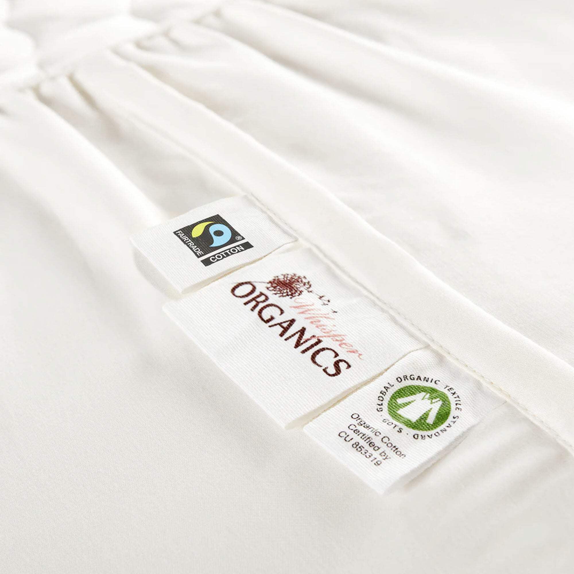 Whisper Organics Organic Cotton Quilted Mattress Pad Protector