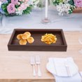 thumbnail image 7 of Qumonin Wood Tea Serving Plate Snack Food Storage Holder Restaurant Kitchen Rectangular Wood Tray, 7 of 7