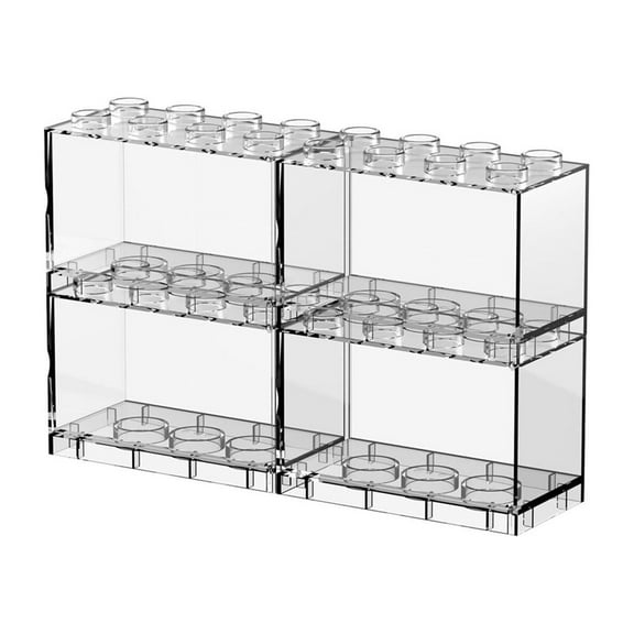 Tiny T-Brick Stackable Display Cases (Set of 4) Case