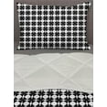 thumbnail image 3 of Crazy Art Comforter & Sham Bedding Set, Contemporary Illustration of Abstract Symmetric Shapes Overlapping, 3 pcs Duvet Set Microfiber Filling Quilt, 5 Sizes, Charcoal Grey and White, by Ambesonne, 3 of 4