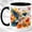 Black, variant on Hummingbird Autumn Coffee Mug, Watercolor Bird Mug, Fall Leaves Nature Gift for Bird Lovers, Butterfly Maple Leaf Design, Seasonal Wildlife Art, Ceramic 11 Oz Cup with Black Handle