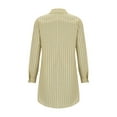 thumbnail image 5 of UP TO 50% OFF Toonshare Charming Womens Dresses Clearance formal Ladies' Fashionable Casual Striped Button Up Lapel Dress Yellow S, 5 of 6