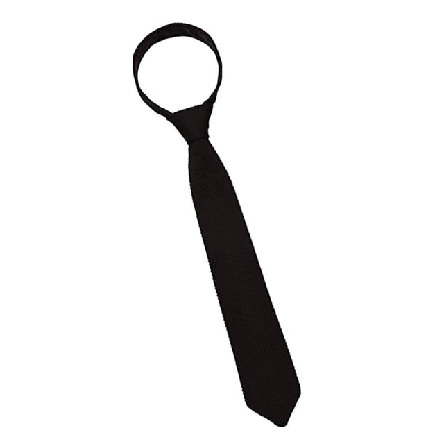 Corbata de punto para hombre Sunnimix Negra 146 cm