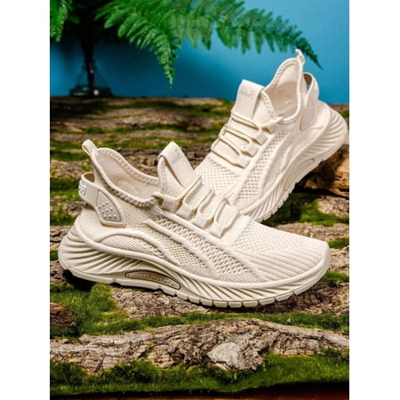 Women s Lightweight Breathable Casual Sports Shoes Comfortable Running Fitness Sneakers White Versatile All-Seasons 2026