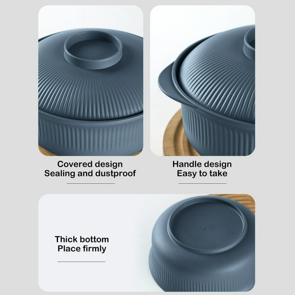 Specollect Reusable Lightweight BowlDurable Plastic Salad and Serving Bowls Coastal Colors Reusable, BPA-free,Soup Snack Fruit Serving Bowls Salad Bowls