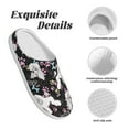 thumbnail image 5 of KLL Cute Poodle Dog Pattern Adult Unisex Cozy Slippers,Fuzzy Slip-on Slippers TPR Sole Slippers Comfort Plush Home Footwear for Indoor & Outdoor-13, 5 of 7