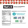 thumbnail image 2 of That's it. Gluten-Free Soft & Chewy Apple + Strawberry Ready-to-Eat Fruit Bars, 0.7oz, 8 Count Shelf Stable Box, 2 of 7