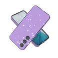thumbnail image 3 of Compatible with Samsung Galaxy S24 Case, Clear Glitter Sparkle Soft TPU Shockproof Protective Cute Slim Thin Bling Sparkly Phone Cases Cover for Women Girls,Purple, 3 of 7