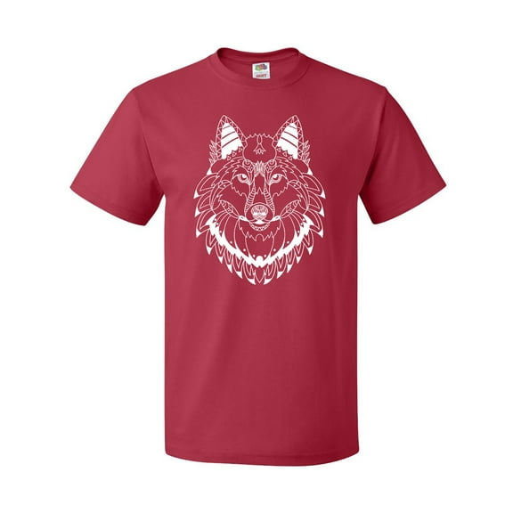 Inktastic Tribal Wolf Head T-Shirt