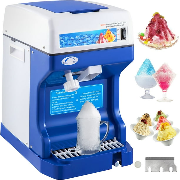 VEVOR 110V Electric Shaved Ice Crusher, 250W Snow Cone Maker Tabletop w