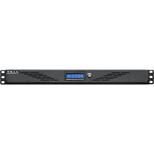 PLINKUSA RACKBUY 1U(Fan LCD)(5.25"/3.5"/2x2.5 HD Bay)(Mini-ITX)(9.84" Deep)(Lock Door) Rackmount Chassis(Customize 1U IO Shield)(NO Power Supply,No System and Case Only) ITX-G1102D