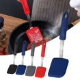 thumbnail image 2 of Lindbes Silicone Cookie Spatula Turner Mini Brownie Spatula Heat-Resistant No Scratch Small Silicone Spatula Non-stick Cookware Flipper Baking Utensils, 2 of 8