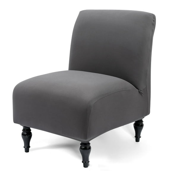 Chair Covers Hotel Oversized Big Chairs, Removable Furniture Protector with Elastic Bottom, Machine Washable(dark gray)