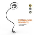 thumbnail image 3 of Smart Voice Control USB Night Light for Bedside,3 Level Dimmable 3 Colors Changing Eye Protection Portable LED Table Reading Lamp, 3 of 5
