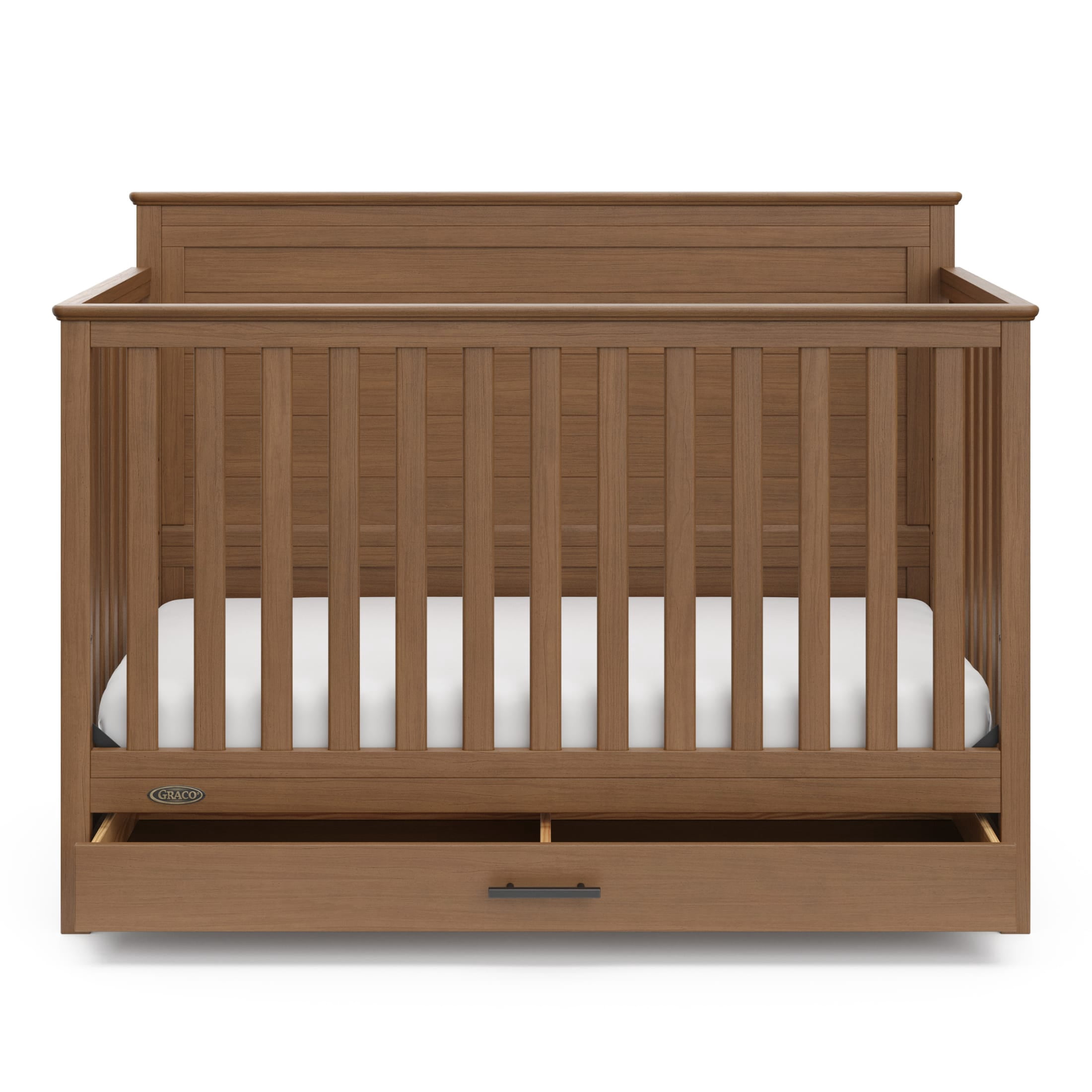 Graco Tristan Convertible Crib With Drawer - Hazelnut
