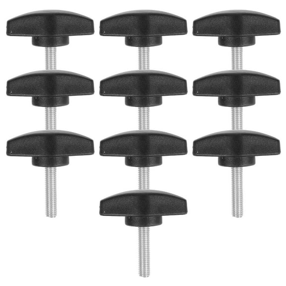 10pcs T-Knobs Handles Hand Clamping Knobs T-Handle Knob Adjustment Screw Hand Tightening Bolt for Accurate Screw Adjustments M5