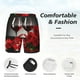 thumbnail image 3 of Fotbe Red Wine Rose Traje de Baño para Hombre – Shorts de Natación de Secado Rápido con Forro y Bolsillos-Large, 3 of 6