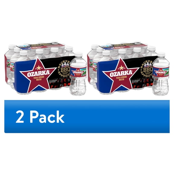 (2 pack) Ozarka Texas Spring Water, 12 Fl Oz, 12-Pack Plastic Bottles