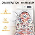 thumbnail image 5 of MeyJey 2'x8' Boho Runner Rug for Hallway, Non Slip Machine Washable Rug Distressed Vintage Floor Carpet for Bedroom Kitchen Laundry Room, Red/Blue/Beige, 5 of 14