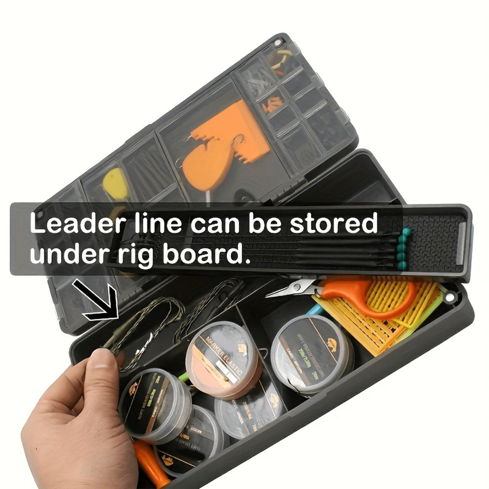 RANMEI Fishing Trip Carp Fishing Tackle Box Fishing Tackle Box Magnetic Tackle Box 10Pcs Rig Pins Accessories For Display