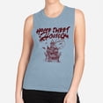 thumbnail image 2 of Home Sweet Home Haunted Women's Muscle Tank Medium Stonewash Denim, 2 of 5