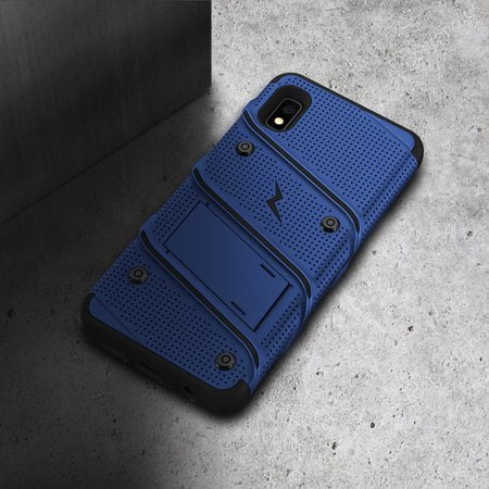 Zizo Bolt Series Case with Holster for Samsung Galaxy A10e - Blue/Black