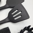 thumbnail image 5 of Elyon Tableware® 9-Piece Black Colored Silicone Kitchen Utensils Set with Wooden Handles, 5 of 7