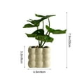 thumbnail image 3 of Usloyux Under $5 Small Potted Artificial Plant, Desktop Fake Greenery Decor, Office Living Room Bonsai, Simulation Plant with Pot and Natural Looking Foliage, 3 of 9