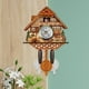 thumbnail image 4 of Gwong Decoración hogareña Reloj de pared de madera precisa decorativa estilo nórdico antiguo reloj de madera para sala de estar Gwong 21063550, 4 of 6