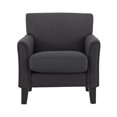 thumbnail image 2 of Weston Home Tribeca Modern Accent Chair, Dark Grey Linen, 2 of 8