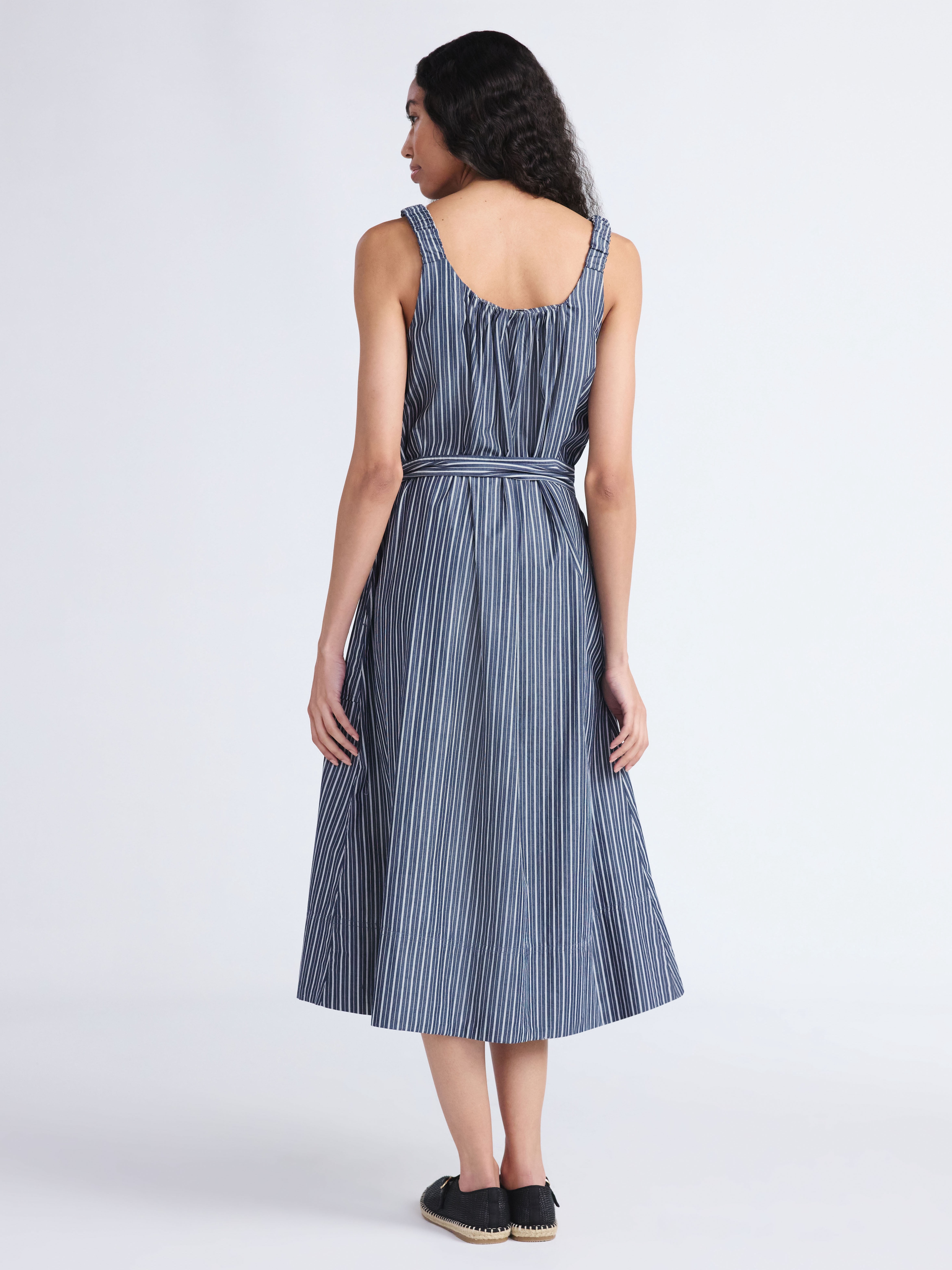 Free Assembly Women's and Women's Plus Belted Cotton Utility Midi Dress, Sizes XS-4X