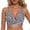 White, variant on Women's Underwire Bikini Top Full Coverage Crop Sport Bikini Top Push Up Criss Cross Swim Top