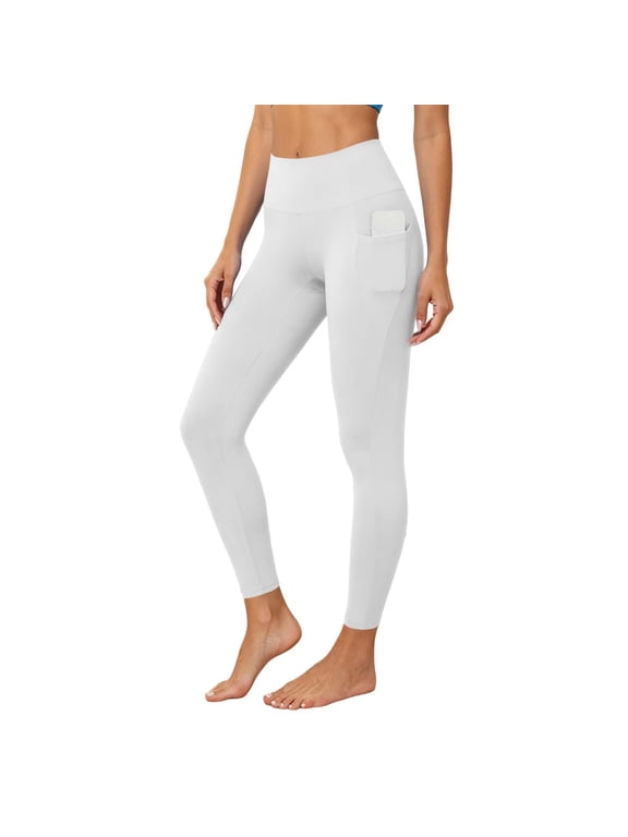 High Waist Leggings for Women Slim Fit Stretch Yoga Pants with Side Pocket Workout Gym Athletic Pants