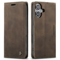thumbnail image 2 of CaseMe Leather for iPhone 17 Case, Flip Wallet Leather Case with Card Holder Magnetic Closure Shockproof Kickstand Protective Phone Cases Cover for iPhone 17,Coffee,For iPhone 17, 2 of 12