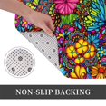 thumbnail image 3 of Non Slip Door Mat, Butterfly Garden Fast Drying Bath Tub Mats, Absorbent Bathroom Rugs Entrance Welcome Mat, Bath MatS for Tub, Floor, Home, Kitchen, Hotel,16x24in, 3 of 6