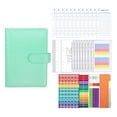 thumbnail image 1 of Carpeta de presupuesto A6, elegante y resistente, ideal para tarjetas de regalo, color verde, 1 of 6