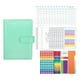 thumbnail image 1 of Carpeta de presupuesto A6, elegante y resistente, ideal para tarjetas de regalo, color verde, 1 of 6
